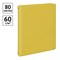 Тетрадь  80л. на кольцах, ПВХ желтый, сменный блок (ТТ5к80_пв 59322, "BG") - фото 256537