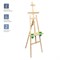 Мольберт деревянный напольный ГАММА "Лира. Студия" 53*71*170см, с бегунком, сосна, съмная полка + 2 стакана (270520208) в коробке - фото 274688