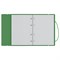Тетрадь 120л. на кольцах "Base.Зеленая", сменный блок (ТТ5к120_пл 63245, "BG") пластиковая обложка на резинке - фото 287679