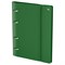 Тетрадь 120л. на кольцах "Base.Зеленая", сменный блок (ТТ5к120_пл 63245, "BG") пластиковая обложка на резинке
