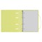 Тетрадь 120л. на кольцах "Neon. Желтая", сменный блок (ТТ5к120_пл 63250, "BG") пластиковая обложка на резинке - фото 287704