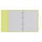 Тетрадь 120л. на кольцах "Neon. Желтая", сменный блок (ТТ5к120_пл 63250, "BG") пластиковая обложка на резинке - фото 287703