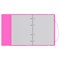 Тетрадь 120л. на кольцах "Neon. Розовая", сменный блок (ТТ5к120_пл 63249, "BG") пластиковая обложка на резинке - фото 287699