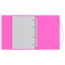 Тетрадь 120л. на кольцах "Neon. Розовая", сменный блок (ТТ5к120_пл 63249, "BG") пластиковая обложка на резинке - фото 287698
