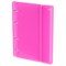 Тетрадь 120л. на кольцах "Neon. Розовая", сменный блок (ТТ5к120_пл 63249, "BG") пластиковая обложка на резинке