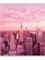Тетрадь 48л. Prof-Press "Город в розовом цвете" клетка (Т48-4864) блестки - фото 291060