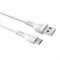 Кабель microUSB - USB, 1 м, "BX51", в коробке (6931474743923) "Borofone", белый, 2.4A - фото 297587