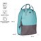 Рюкзак ArtSpace Casual "Soft mint" (Tn_19832) 38*30*13см, 1 отделение, 2 кармана, уплотненная спинка, мятный/серый - фото 300264