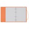 Тетрадь 120л. на кольцах "Neon. Оранжевая", сменный блок (ТТ5к120_пл 63248, "BG") пластиковая обложка на резинке - фото 303074