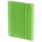 Тетрадь 120л. на кольцах "Neon. Салатовая", сменный блок (ТТ5к120_пл 63247, "BG") пластиковая обложка на резинке - фото 302994