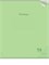 Тетрадь 96л. Prof-Press "Классика NEW. Салатовая" клетка (96-1433) пластиковая обложка