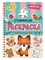 Раскраска - стикербук Проф-Пресс на гребне "Зверята" (35711-6) А5, 24стр.