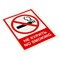 Знаки "Не курить. No smoking" КОМПЛЕКТ 5шт., самокл., пленка, 150*200мм (V51, ш/к82867)