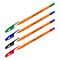 Набор ручек шар. "СТАММ Орбита 100" 4цв. (РШ-32386-4) 0.7мм, оранжевый корпус - фото 303522