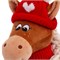 Игрушка мягкая "Лошадка Тиффани" 25см, в шапочке и свитере (RLS25003-1-25) - фото 304345