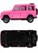 Внедорожник инерц. 12,2*5,5см, розовый (ИК-0858) откр. двери, в пакете - фото 304613