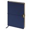 Ежедневник Berlingo недатир. А5 136л. кожзам "Casual Gold" (UD0_F0002) синий, на резинке, золотой срез