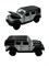 Металл. модель 12см "Jeep Wrangler (1:36)" 2 двери откр-ся (HN3609) свет фар, звук, инерция, 3цв., в коробке - фото 308828