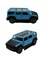 Металл. модель  9,5см "Hummer H2 (1:39)" 2 двери откр-ся (D3907-1) инерция, панорам. крыша, 4цв. в ассорт., в коробке - фото 309058