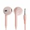 Наушники (U-19) с микрофоном, розовые, в коробке - фото 307741
