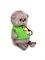 Мягкая игрушка "Басик BABY в жилете с игрушкой" 20см (BB-110) в инд. коробке - фото 309165
