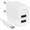 Зарядное устройство сетевое HOCO (CS51A, HC-31419) 2.4А, 12W, 2*USB, белое - фото 309329