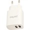 Зарядное устройство сетевое Perfeo (I4658) 2*USB, 2.4A, белое - фото 311289