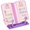 Подставка для книг СТАММ "Мяу", 200*200мм, регулир. угол наклона (ПК-32585) розовая/фиолетовая с рисунком - фото 312314