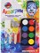 Набор для аквагрима: палетка  8цв., карандаши 2шт., гель с блестками, спонж (КС-3599) в блистере - фото 315621