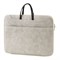 Сумка для ноутбука 15,6"-16" Först "Suede Style" (AB_LB67466) серая, полиуретан, 2 отделения, мягкий подклад, молния с 3-х сторон, с ремнем